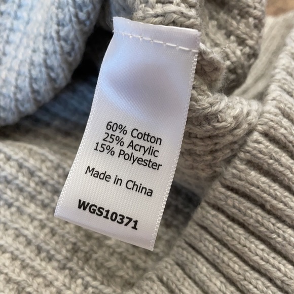 Market & Spruce Sharon Cowl Neck Waffle Stitch Pullover in Light Grey XL NWT - Picture 10 of 10
